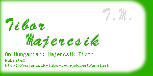 tibor majercsik business card